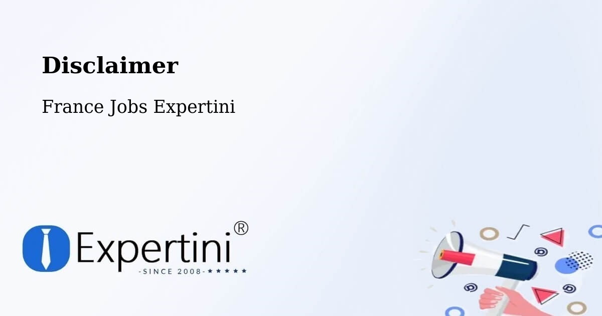 Disclaimer – Niort - France Jobs Expertini