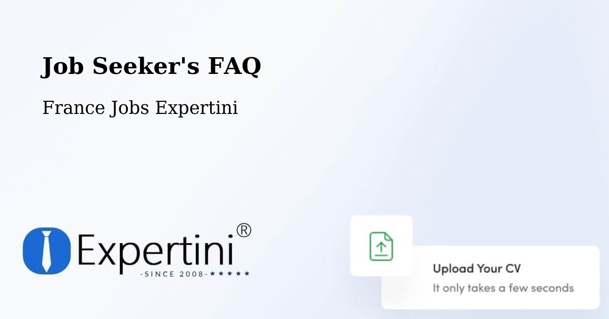 Job Seeker FAQ – Niort - France Jobs Expertini